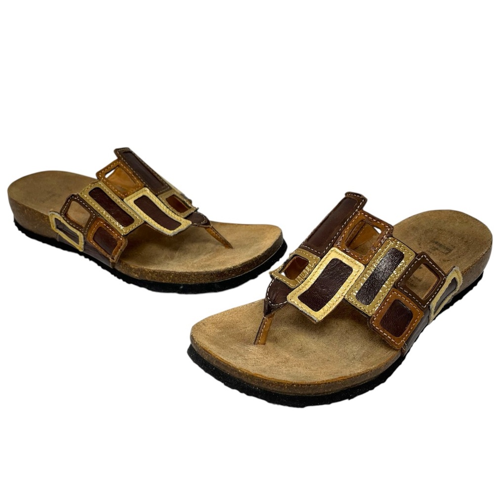 Think! ‘Julia Window’ Leather thong sandal EU38